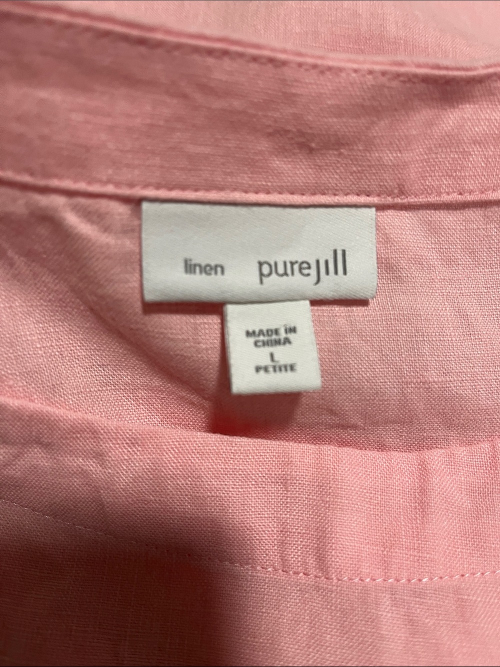 J. Jill Soft Blush Sleeveless Tunic Tank Top with pockets - Picture 2 of 4